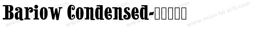 Bariow Condensed字体转换